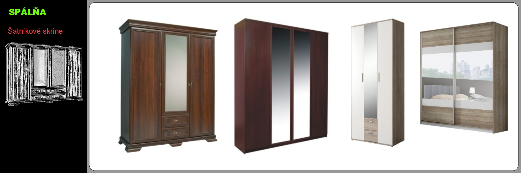 šatníkové skrine
