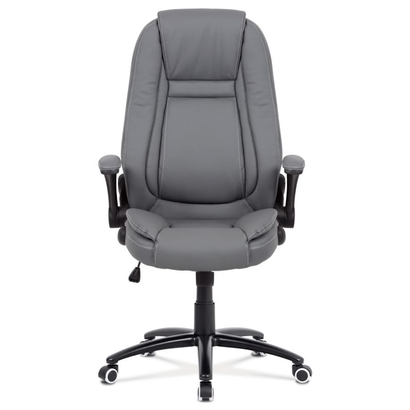 Kancelárske kreslo, sivá, ekokoža, 120 kg, KA-G301 GREY