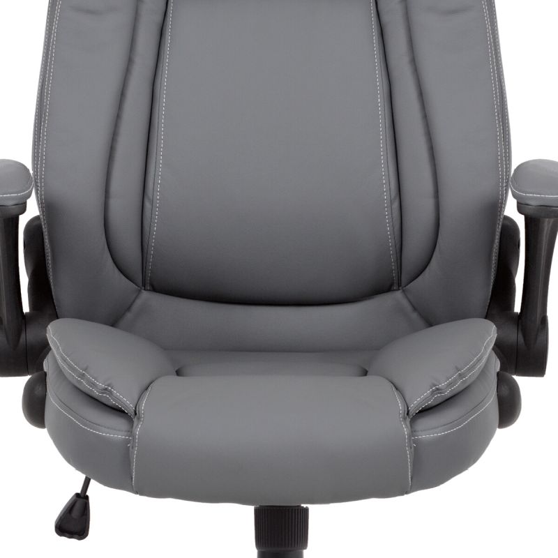 Kancelárske kreslo, sivá, ekokoža, 120 kg, KA-G301 GREY