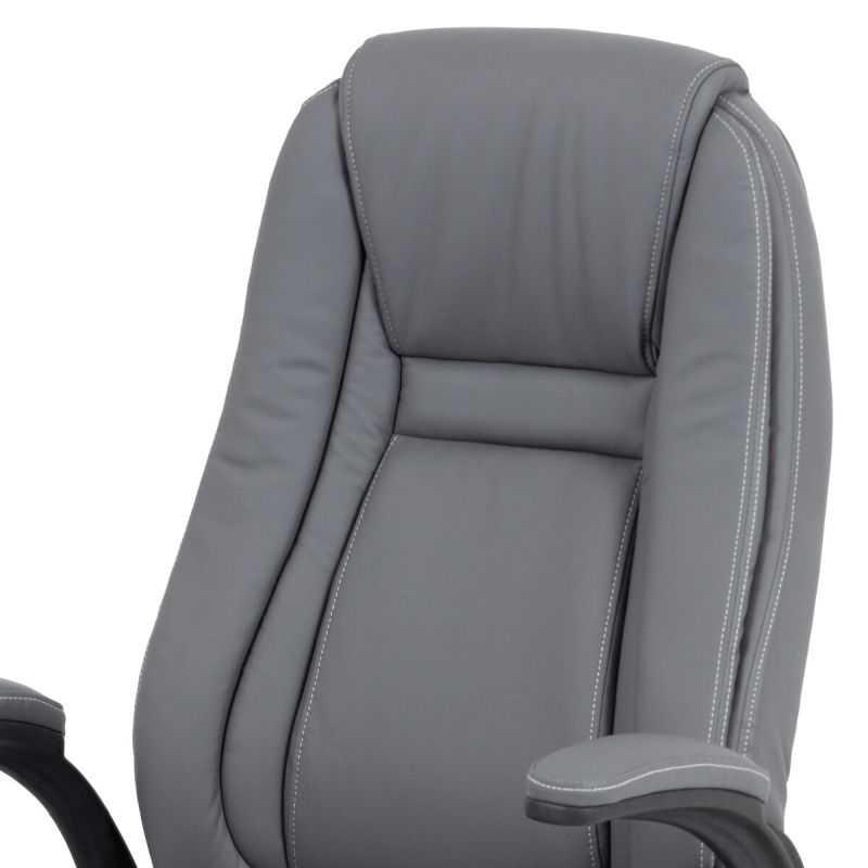 Kancelárske kreslo, sivá, ekokoža, 120 kg, KA-G301 GREY