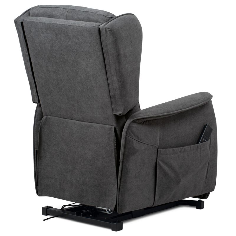 Elektrické polohovacie kreslo sivé, TV-1190 GREY2, relaxačné