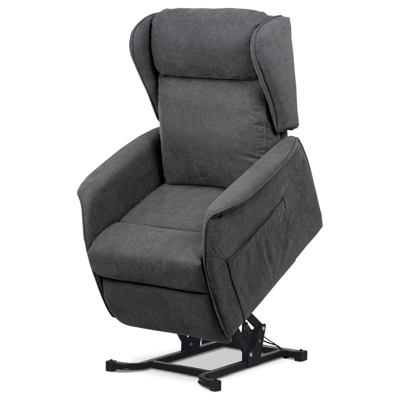 Elektrické polohovacie kreslo sivé, TV-1190 GREY2, relaxačné