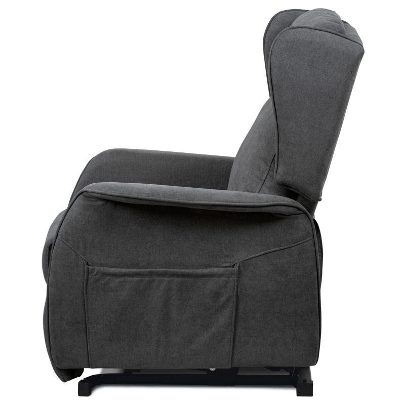 Elektrické polohovacie kreslo sivé, TV-1190 GREY2, relaxačné