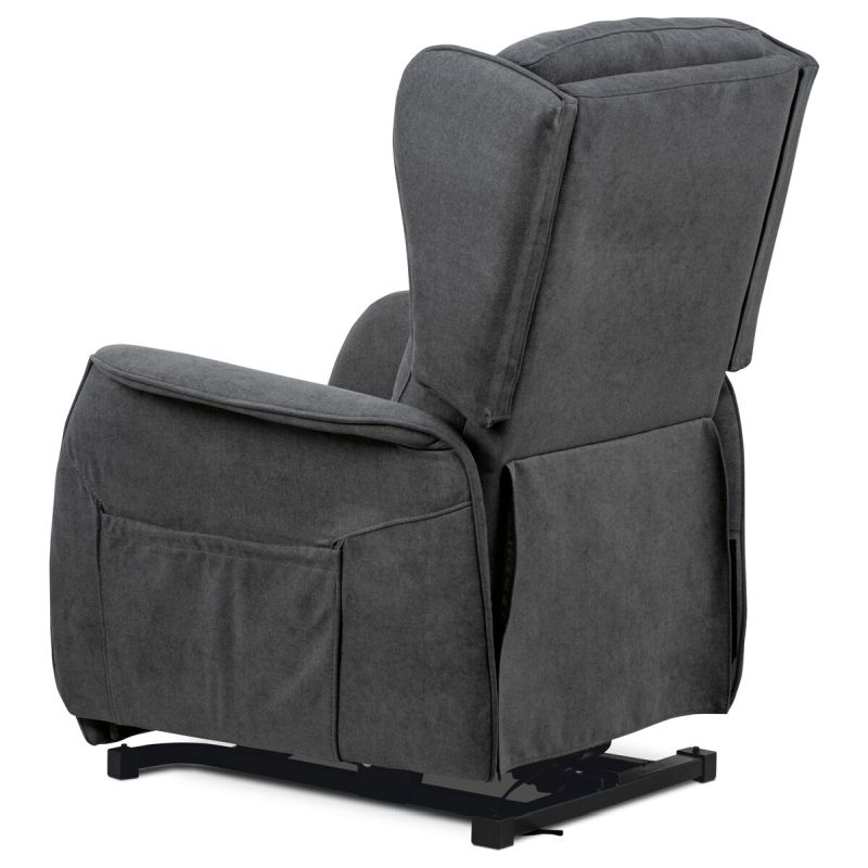 Elektrické polohovacie kreslo sivé, TV-1190 GREY2, relaxačné