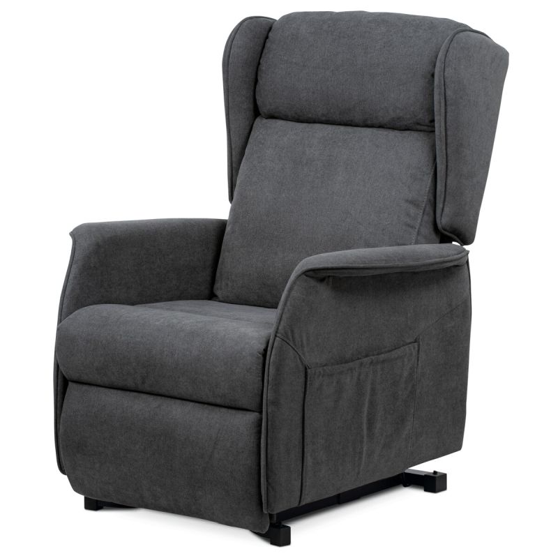 Elektrické polohovacie kreslo sivé, TV-1190 GREY2, relaxačné