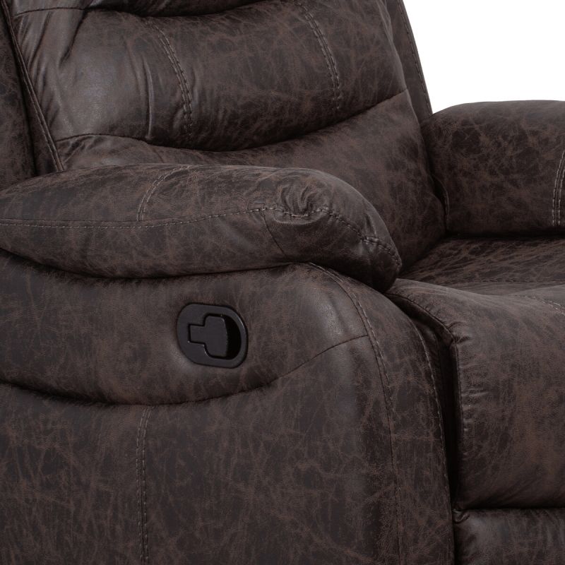 Polohovacie kreslo hnedé vintage látka, TV-4086 BR