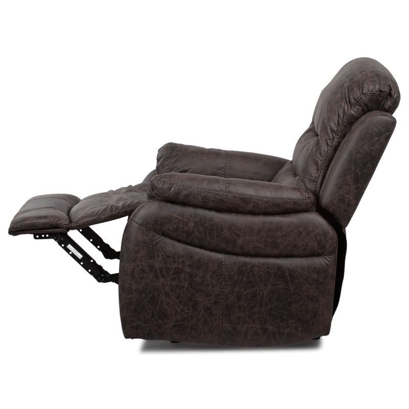 Polohovacie kreslo hnedé vintage látka, TV-4086 BR