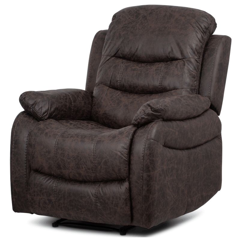 Polohovacie kreslo hnedé vintage látka, TV-4086 BR