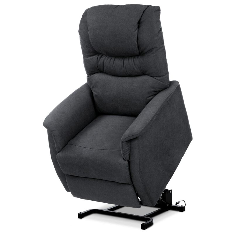 Polohovacie kreslo, elektrické, látka, sivá, 140 kg, TV-1171 GREY2