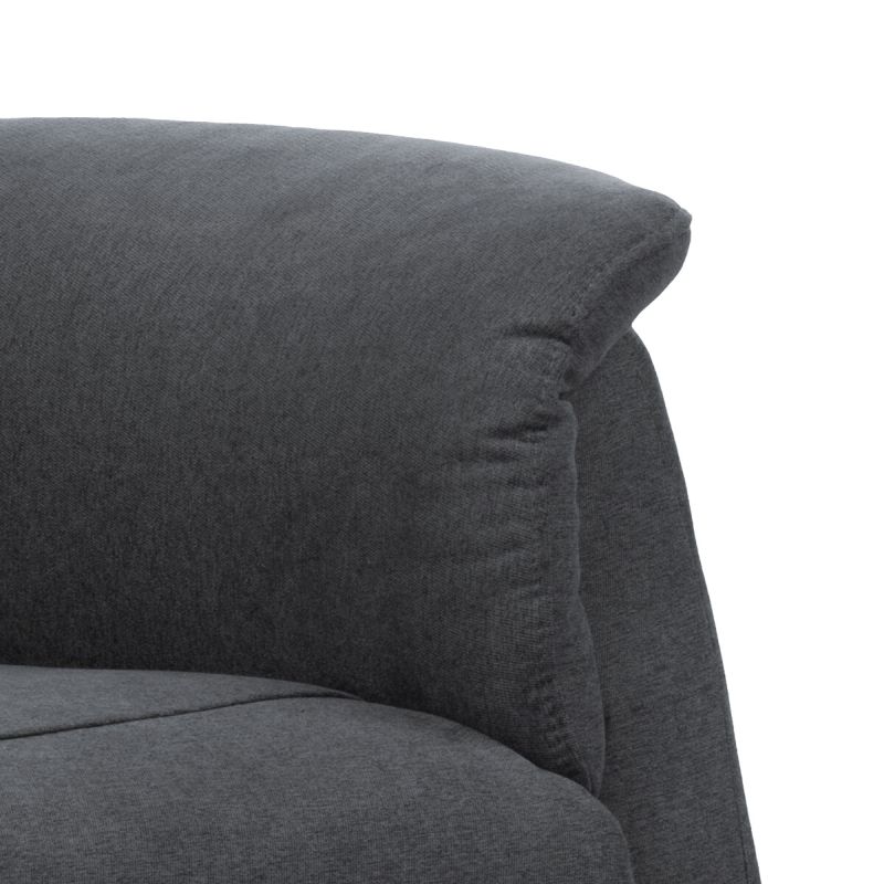 Polohovacie kreslo, elektrické, látka, sivá, 140 kg, TV-1171 GREY2