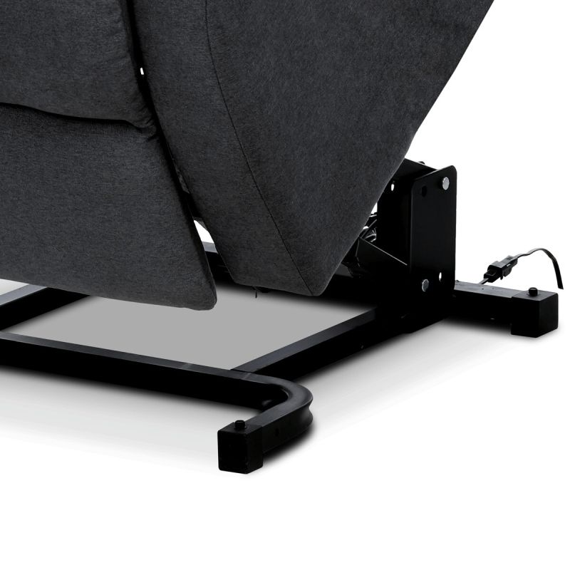 Polohovacie kreslo, elektrické, látka, sivá, 140 kg, TV-1171 GREY2