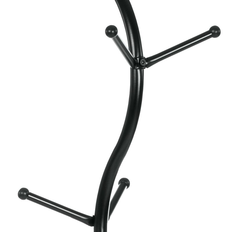 Vešiak, 180cm, kov čierny, 80003-09 BK