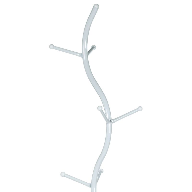 Vešiak, 180cm, kov biely, 80003-09 WT