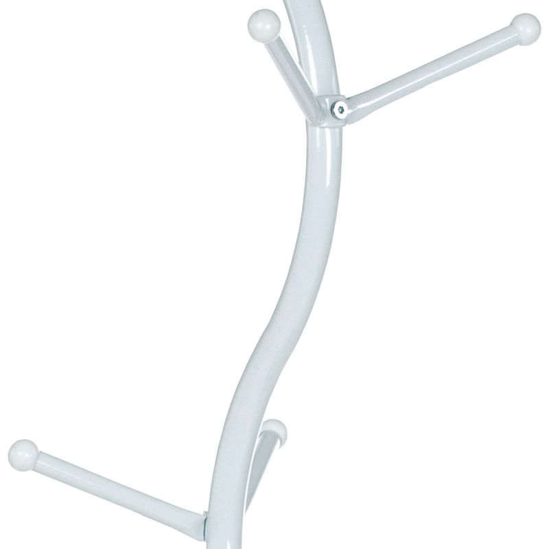 Vešiak, 180cm, kov biely, 80003-09 WT