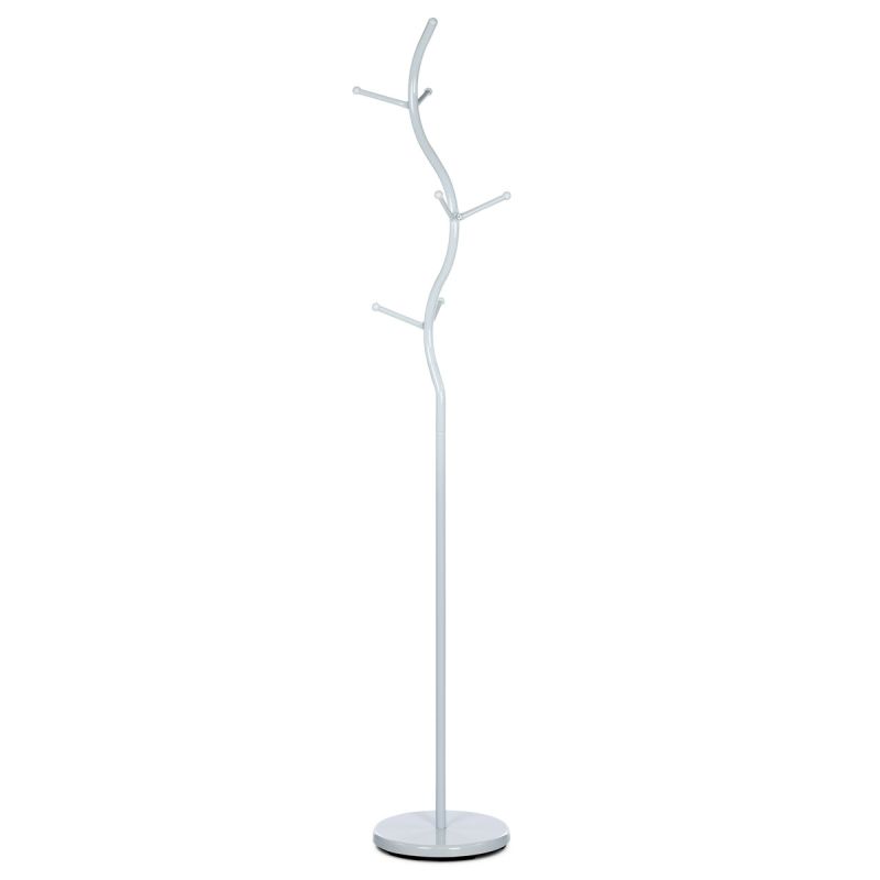 Vešiak, 180cm, kov biely, 80003-09 WT
