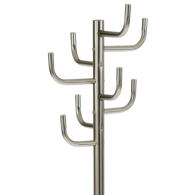 Stojanový vešiak, 175cm, kov sivý, 80609-07