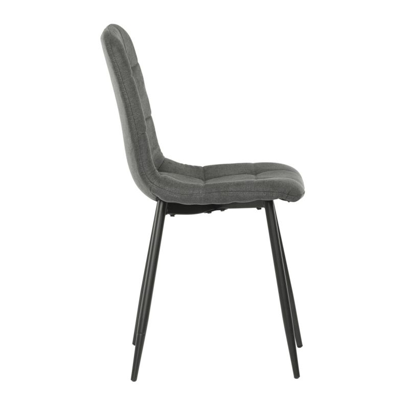 Stolička, sivá, látka, CT-281 GREY2