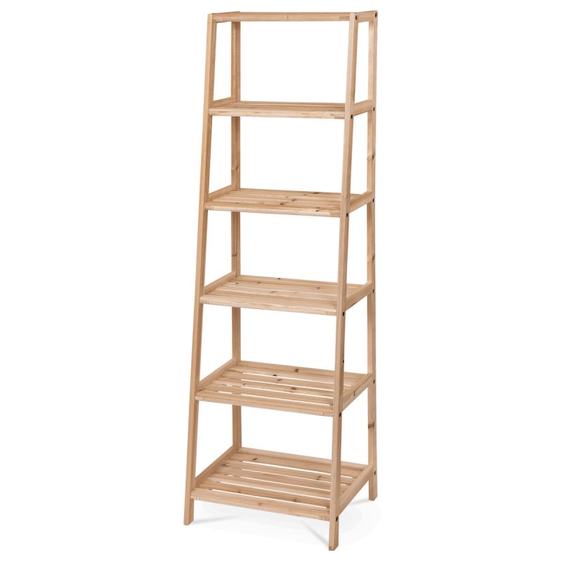 Regál, 42cm, masív, hnedý, DR-N134 NAT