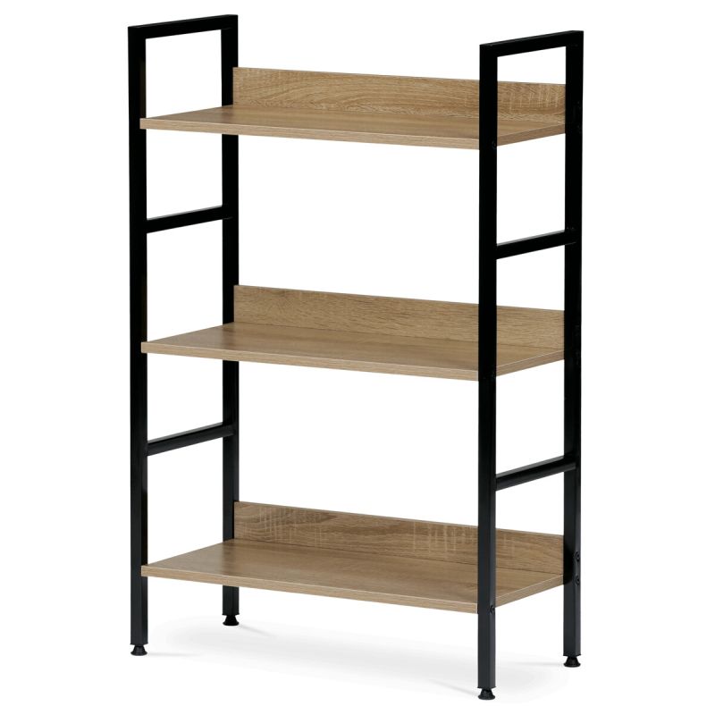 Regál, 60cm, kov, MDF, dub, GD-313 OAK