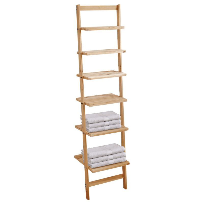 Regál, 41cm, masív, hnedý, DR-N131 NAT