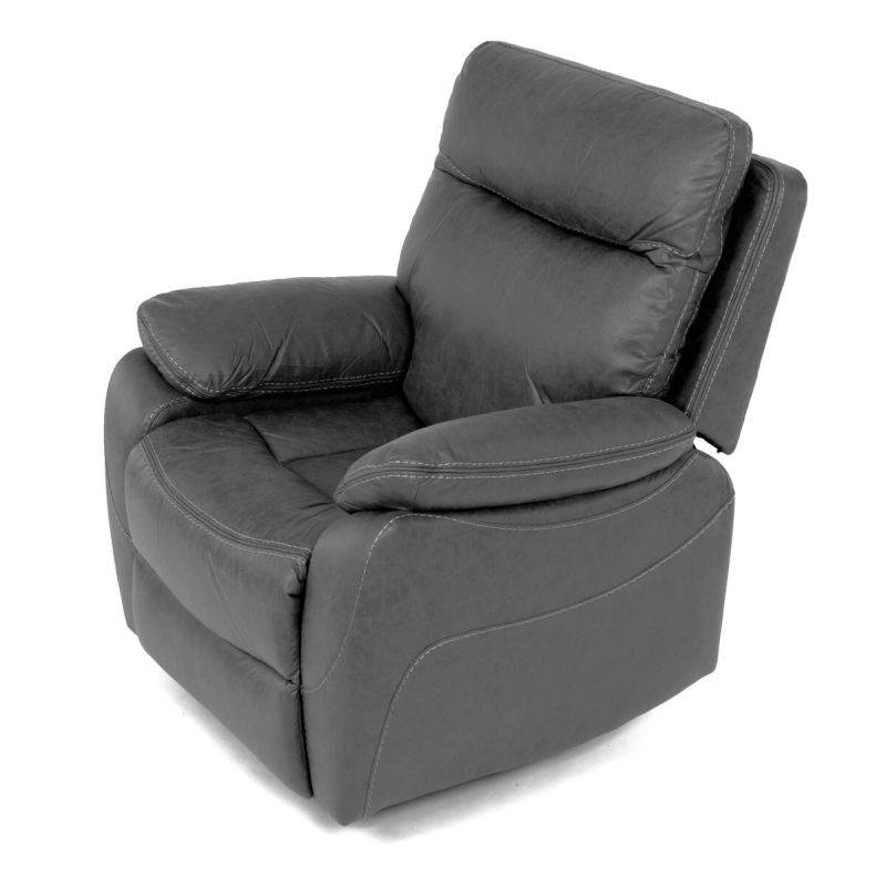 Elektrické relaxačné kreslo sivé, TV-4094 GREY3, polohovateľné