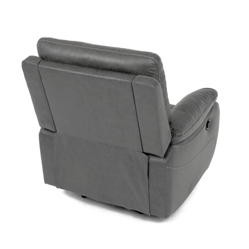 Elektrické relaxačné kreslo sivé, TV-4094 GREY3, polohovateľné