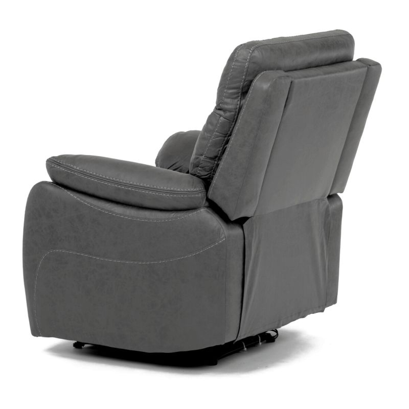 Elektrické relaxačné kreslo sivé, TV-4094 GREY3, polohovateľné