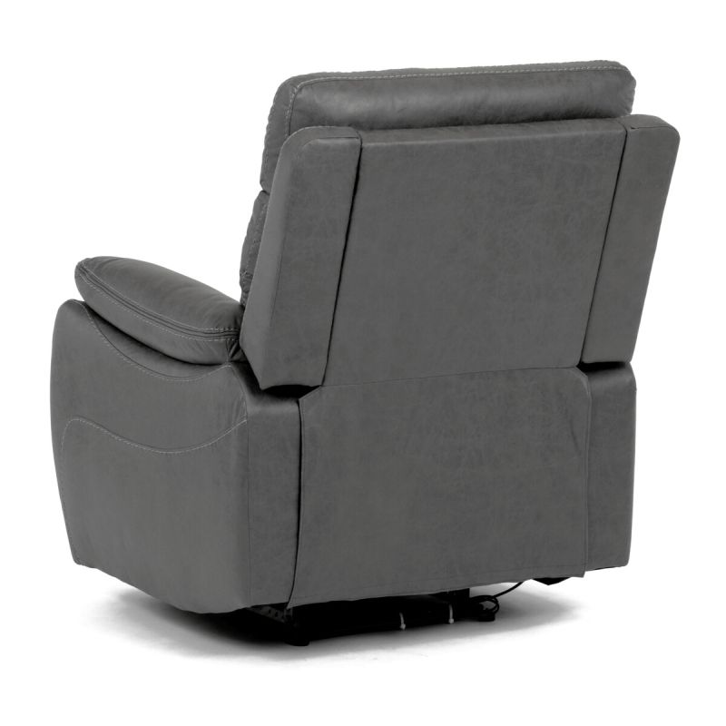 Elektrické relaxačné kreslo sivé, TV-4094 GREY3, polohovateľné
