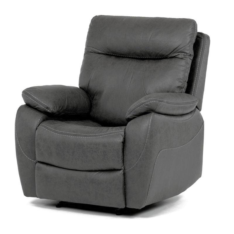 Elektrické relaxačné kreslo sivé, TV-4094 GREY3, polohovateľné