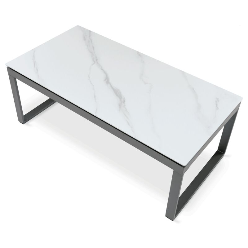 Konferenčný stolík 121x61cm, keramika, AHG-284 WT