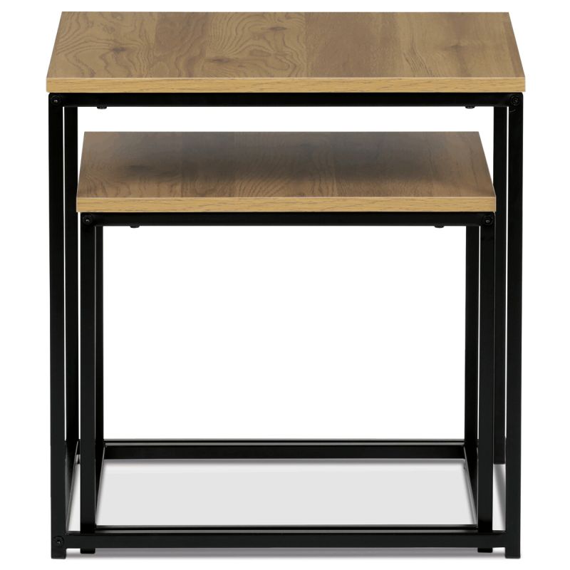 Set 2 ks stolíkov 50x50cm, MDF Divoký dub, AF-076 OAK