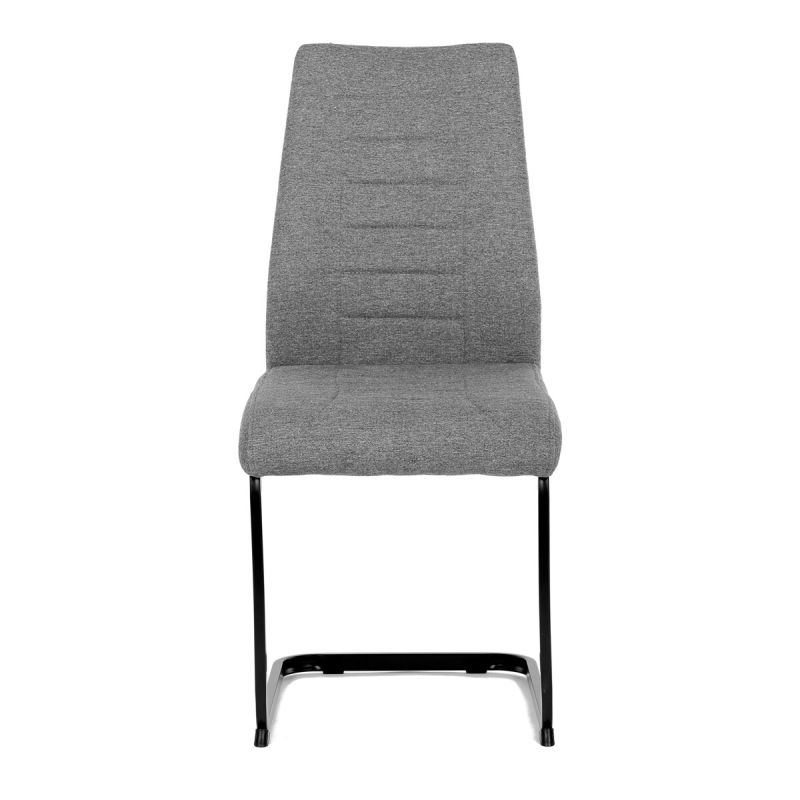 Jedálenská stolička, sivá, látka, DCL-438 GREY2