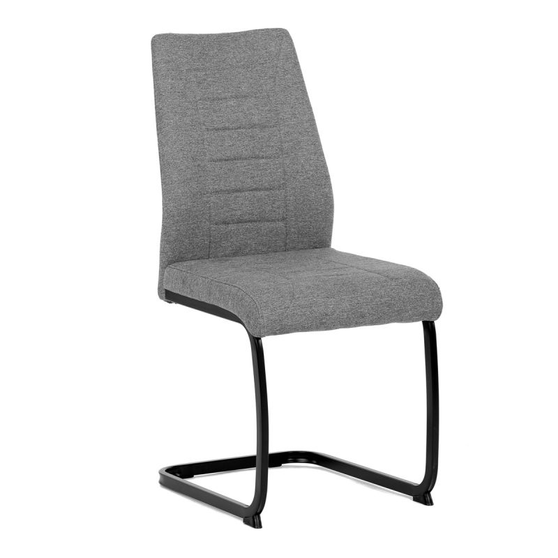 Jedálenská stolička, sivá, látka, DCL-438 GREY2