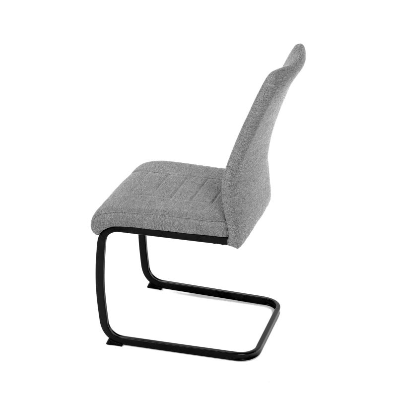 Jedálenská stolička, sivá, látka, DCL-438 GREY2
