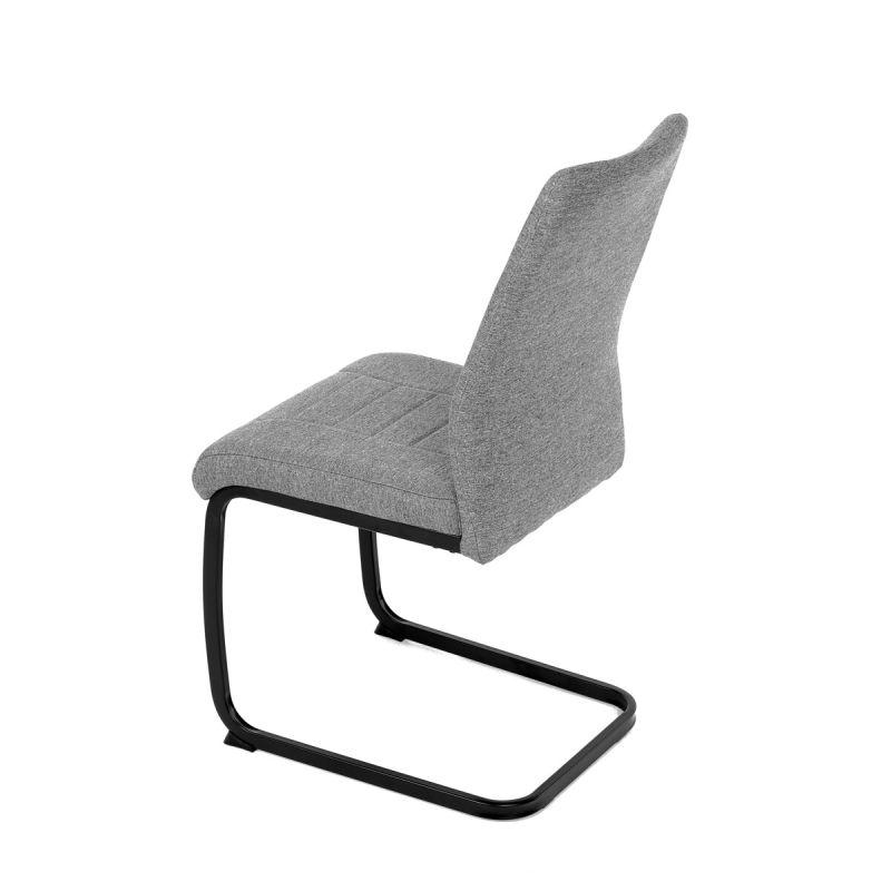 Jedálenská stolička, sivá, látka, DCL-438 GREY2