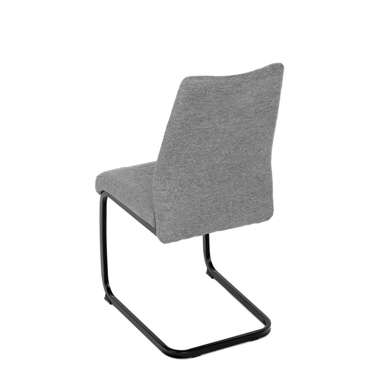 Jedálenská stolička, sivá, látka, DCL-438 GREY2