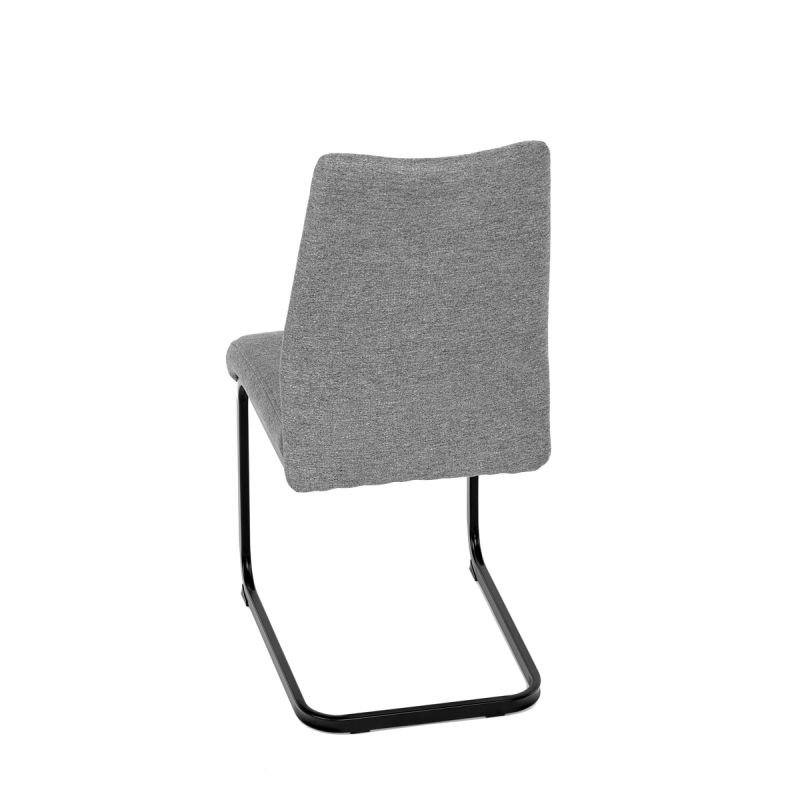 Jedálenská stolička, sivá, látka, DCL-438 GREY2