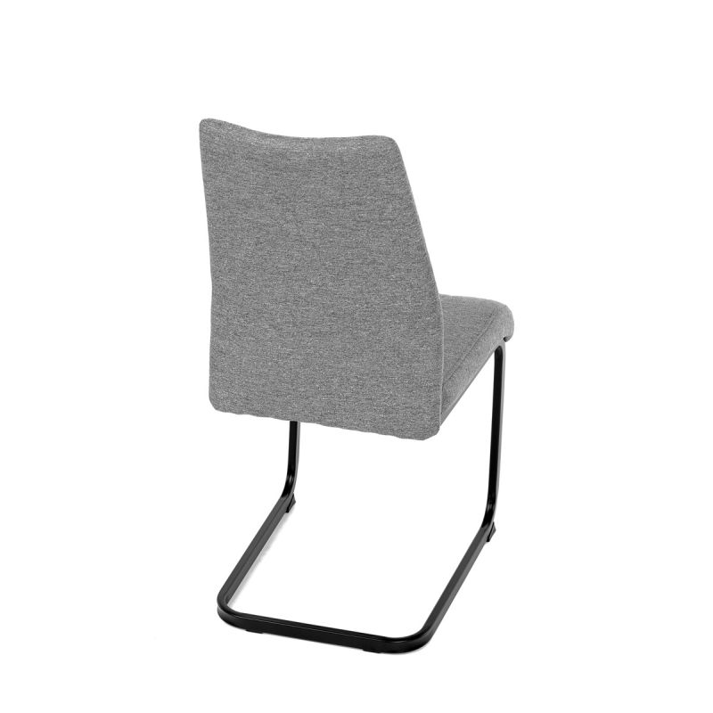 Jedálenská stolička, sivá, látka, DCL-438 GREY2