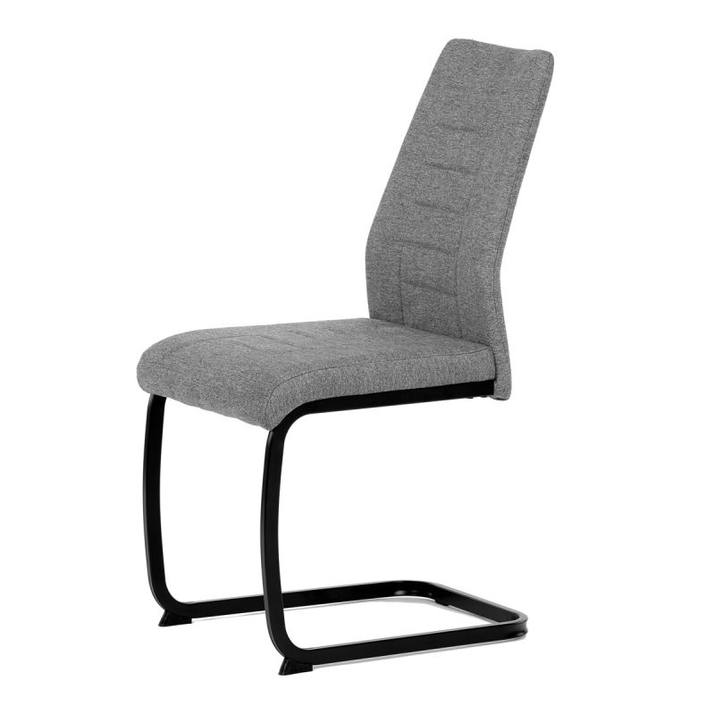 Jedálenská stolička, sivá, látka, DCL-438 GREY2