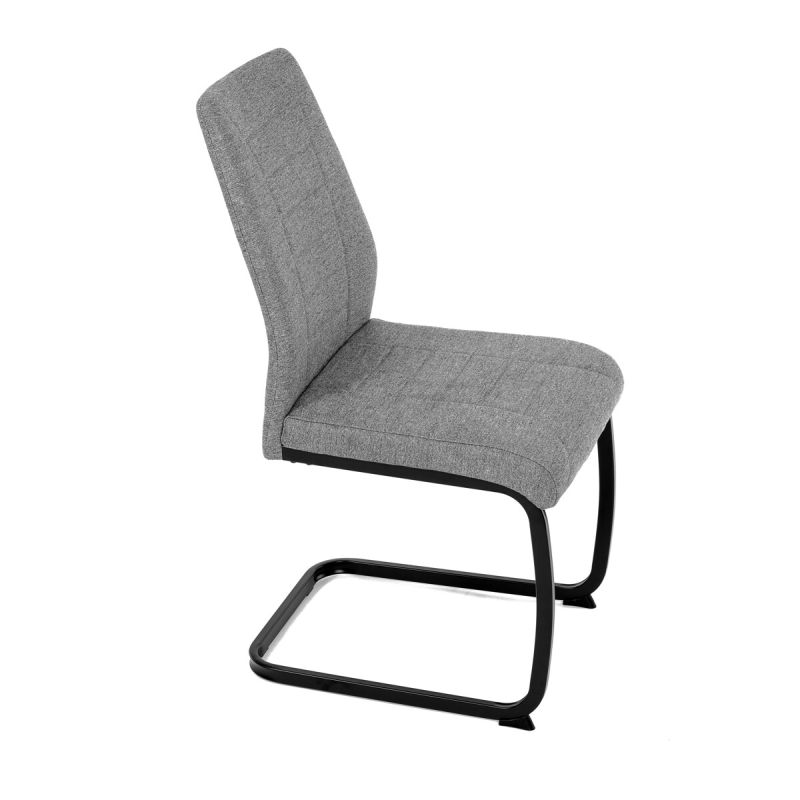 Jedálenská stolička, sivá, látka, DCL-438 GREY2