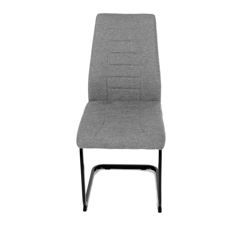 Jedálenská stolička, sivá, látka, DCL-438 GREY2