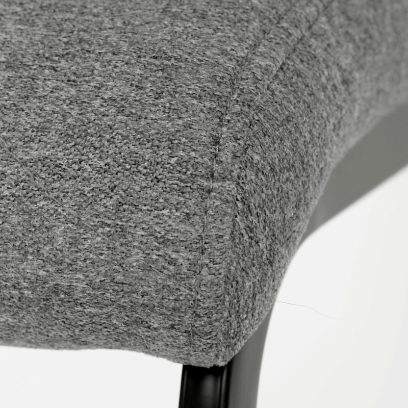 Jedálenská stolička, sivá, látka, DCL-438 GREY2
