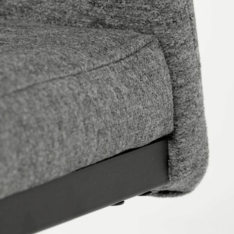 Jedálenská stolička, sivá, látka, DCL-438 GREY2