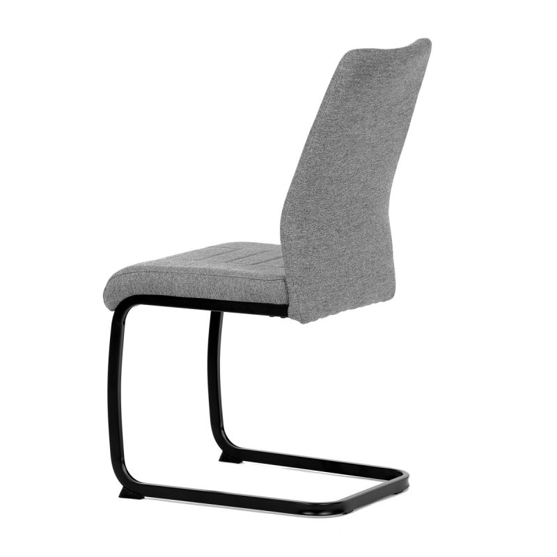 Jedálenská stolička, sivá, látka, DCL-438 GREY2