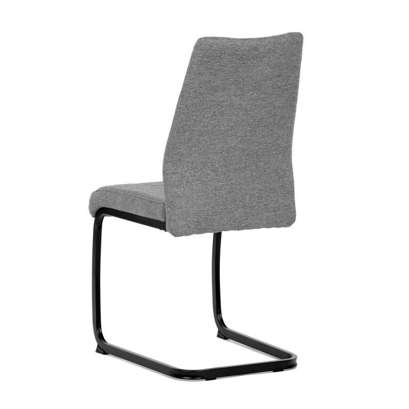 Jedálenská stolička, sivá, látka, DCL-438 GREY2