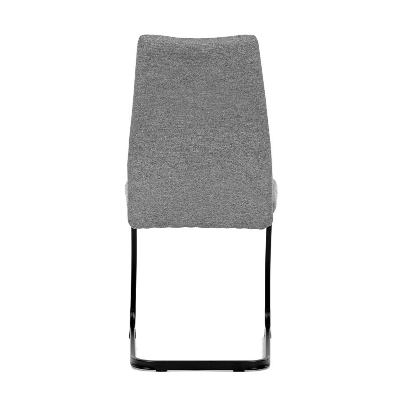 Jedálenská stolička, sivá, látka, DCL-438 GREY2