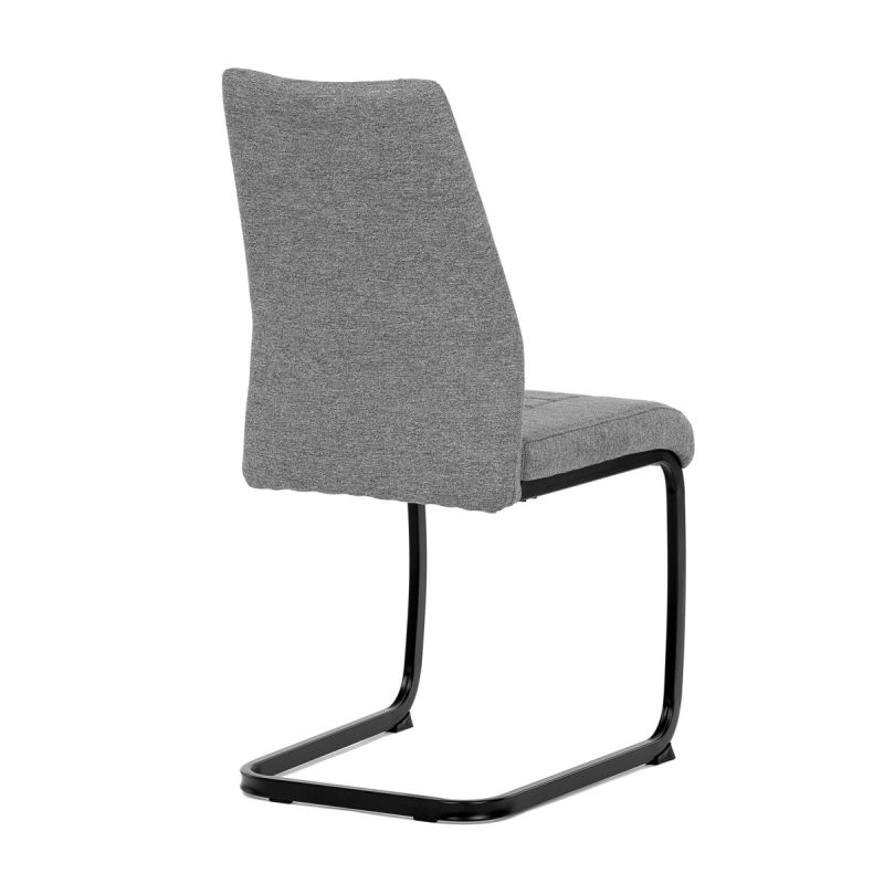 Jedálenská stolička, sivá, látka, DCL-438 GREY2