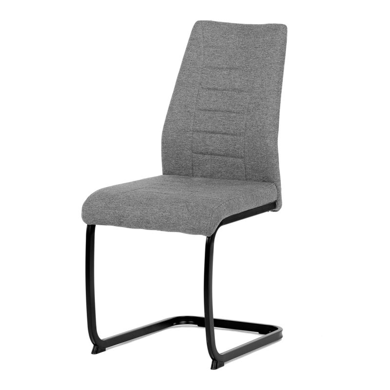 Jedálenská stolička, sivá, látka, DCL-438 GREY2
