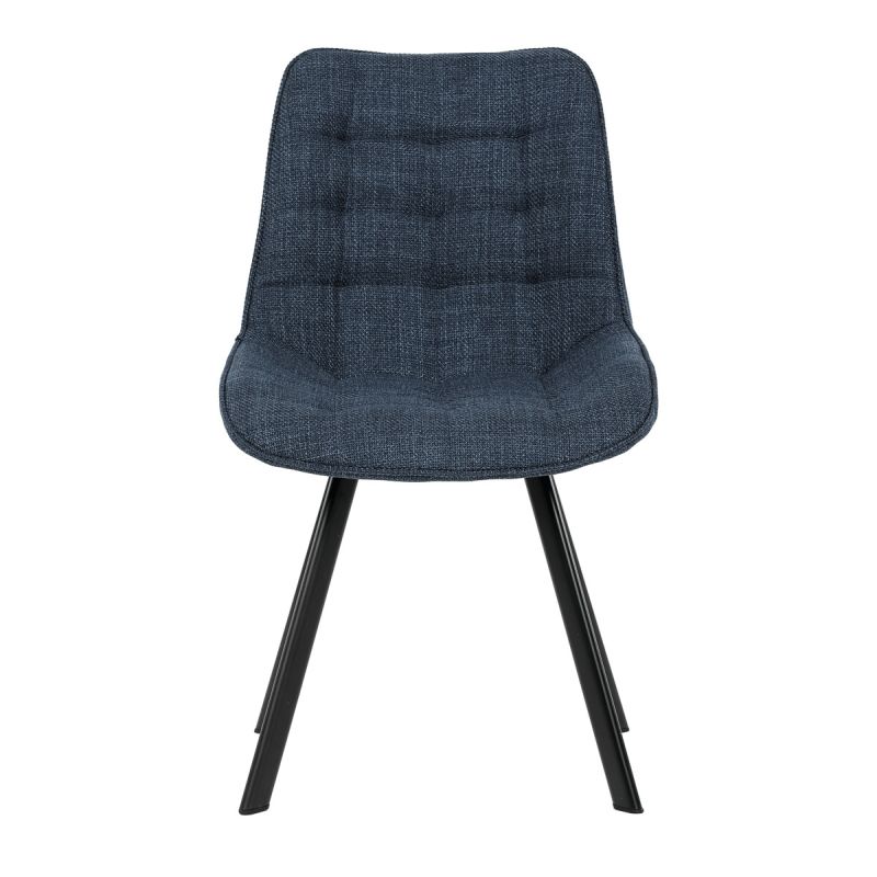 Jedálenská stolička, modrá, látka, HC-465 BLUE2