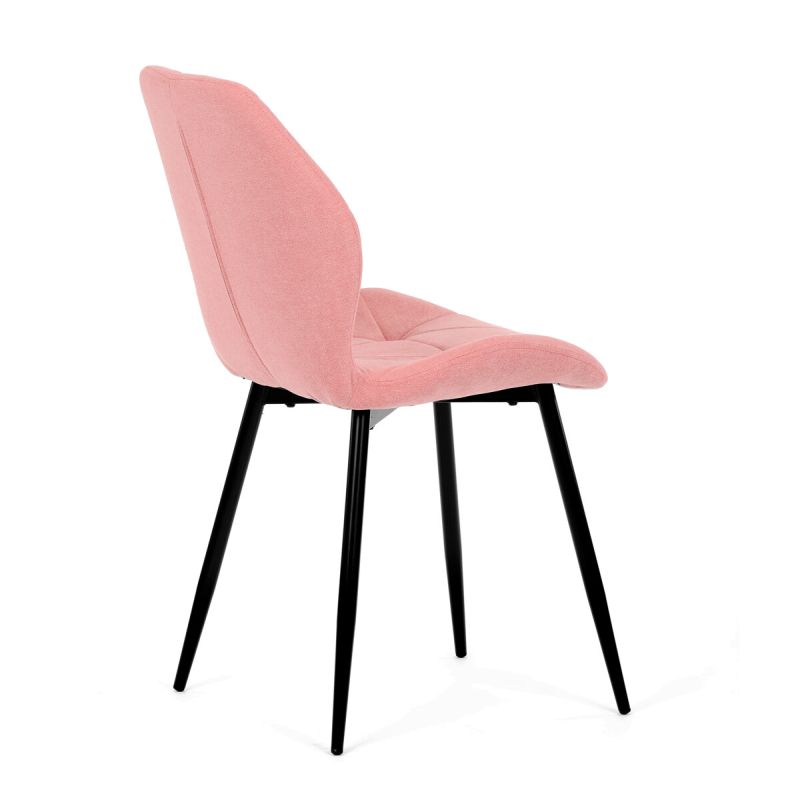 Jedálenská stolička, ružová, látka, CT-285 PINK2